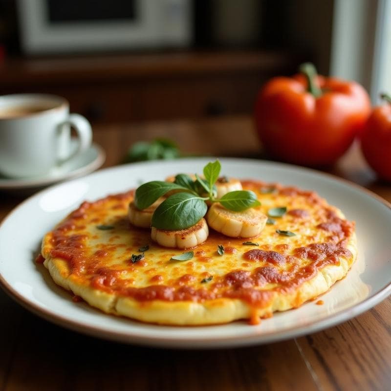 Tortilla de Camarones y Guisantes: Receta Española Tradicional en Sartén Antiadherente