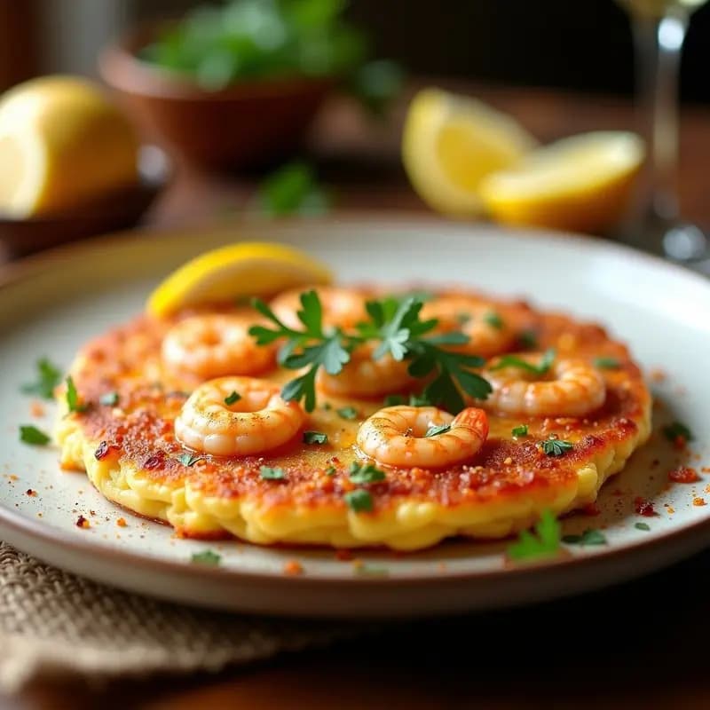 Tortilla de Camarones: Receta Gaditana de Costa en Sartén