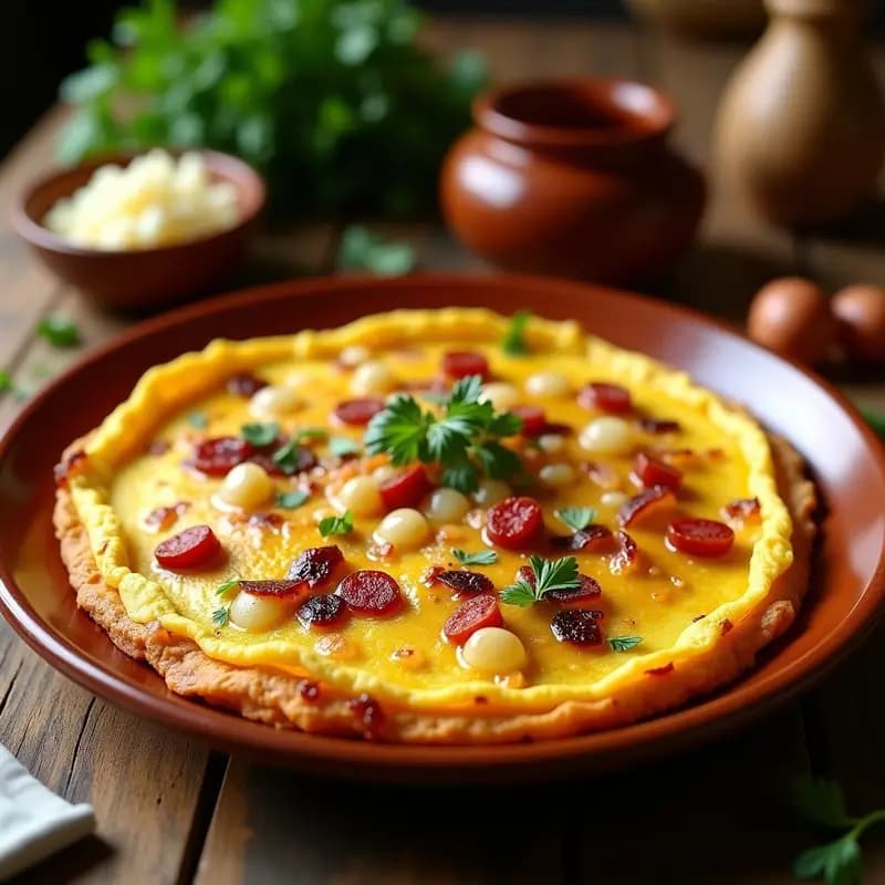 Tortilla de Chorizo y Patata: Receta en Olla Rápida con Toque Crujiente