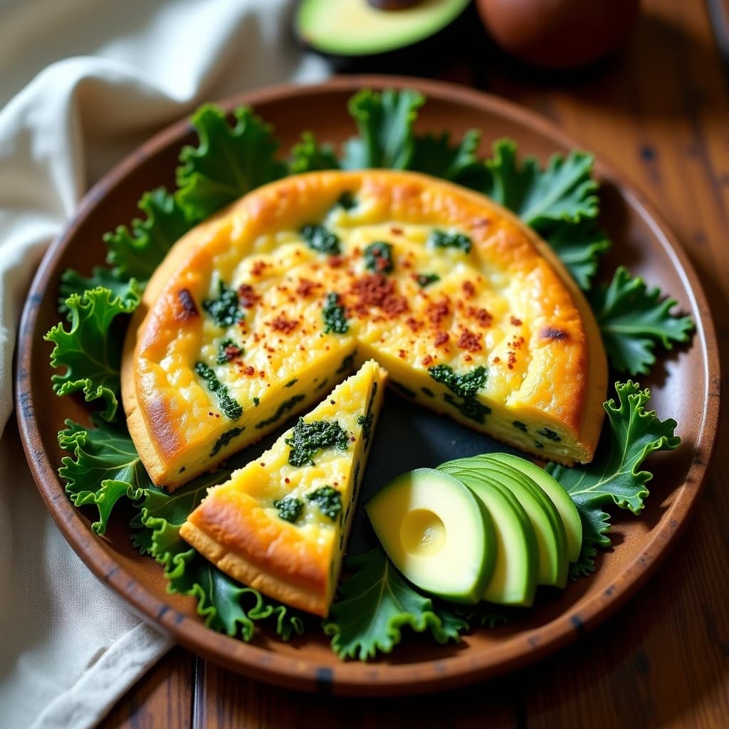 Tortilla de Col Rizada y Queso de Anacardos: Receta Sin Harina y Alta en Hierro