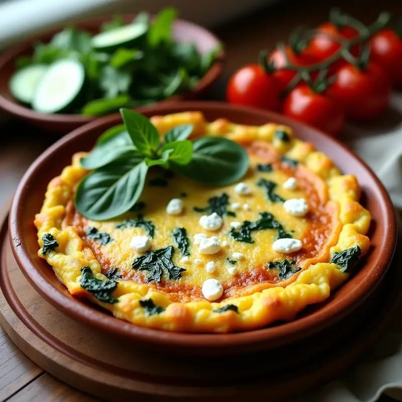 Tortilla de Patata con Espinacas y Queso Feta: Receta Fácil y Alta en Proteínas
