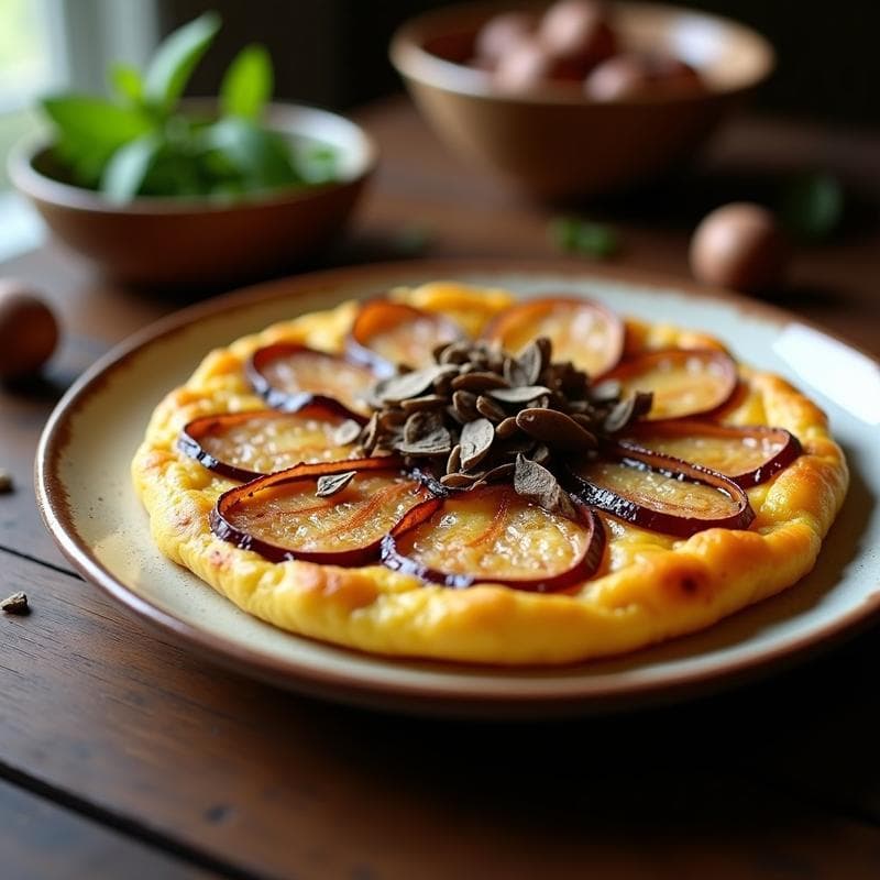 Tortilla Española con Trufa Negra: Receta Tradicional Elevada con Aroma a Bosque en 30 Minutos