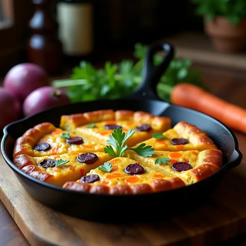 Tortilla Española de Patata y Zanahoria: Receta Low Carb en 20 Minutos