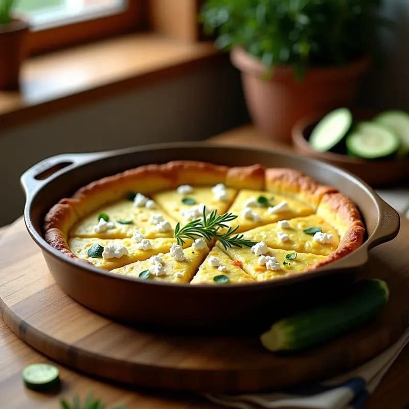 Tortilla de Patata y Zucchini al Horno: Receta Sin Voltear y Baja en Calorías