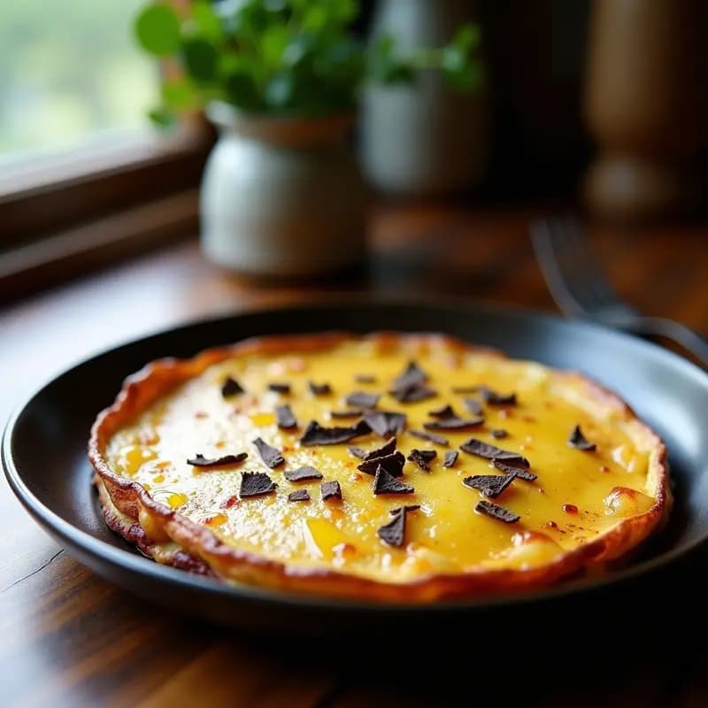 Tortilla Española Trufada: Receta con Huevos Campero y Patatas en 25 Minutos