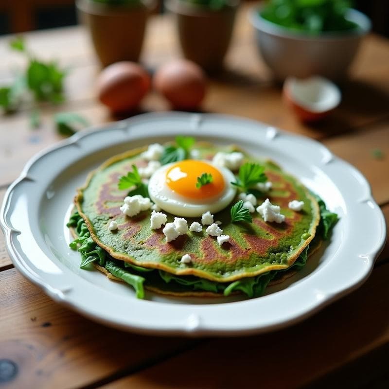Tortilla de Espirulina y Huevos de Codorniz: Desayuno Alto en Proteína y Hierro en 12 Minutos