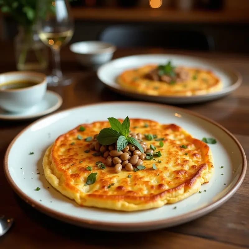 Tortilla de habitantes con Ajo y Perejil: Receta Extremeña en Sartén