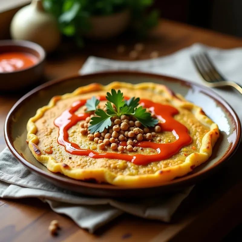 Tortilla de Patata y Alcachofas con Romesco: Receta Catalana Vegana y Sin Huevo