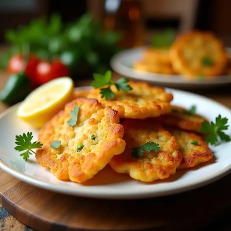 Tortillitas de Bacalao con Cebolla y Pimiento: Receta Crujiente y Tradicional