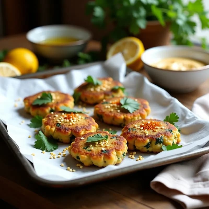 Tortitas de Espinacas y Garbanzos: Receta Vegana Alta en Proteína y Sin Gluten