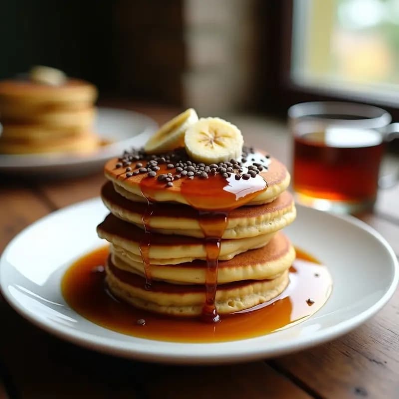 Tortitas de Harina de Teff con Sirope de Dátiles: Desayuno Etíope Vegano y Sin Azúcar