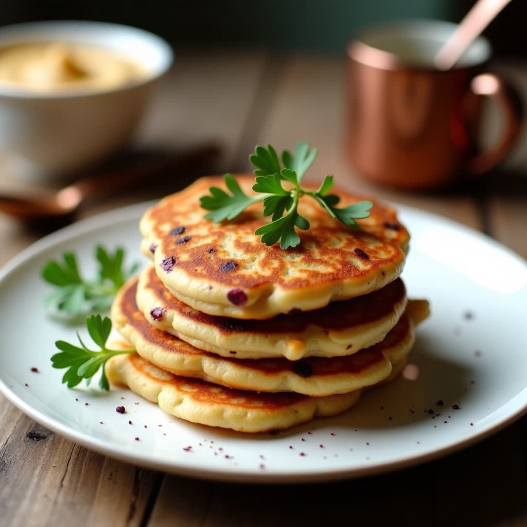 Tortitas de Lentejas Rojas y Cebolla Caramelizada: Desayuno Proteico Sin Harina