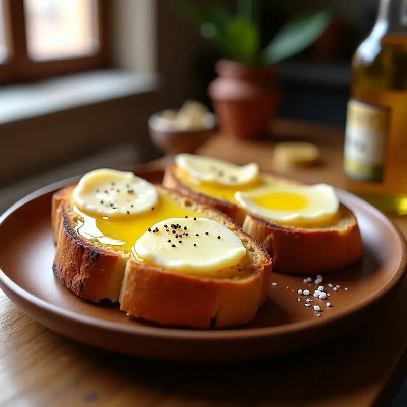 Tosta de Pan con Aceite y Queso Manchego: Receta Castellana para Desayunar
