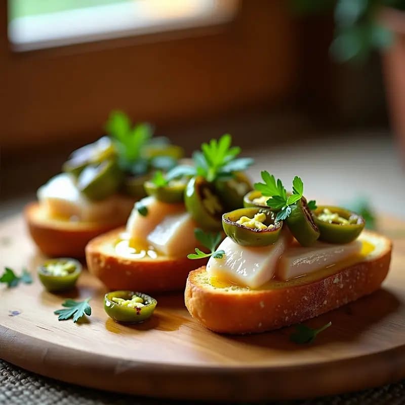 Tosta de Ventresca y Pimientos del Padrón: Aperitivo Rápido y Gourmet