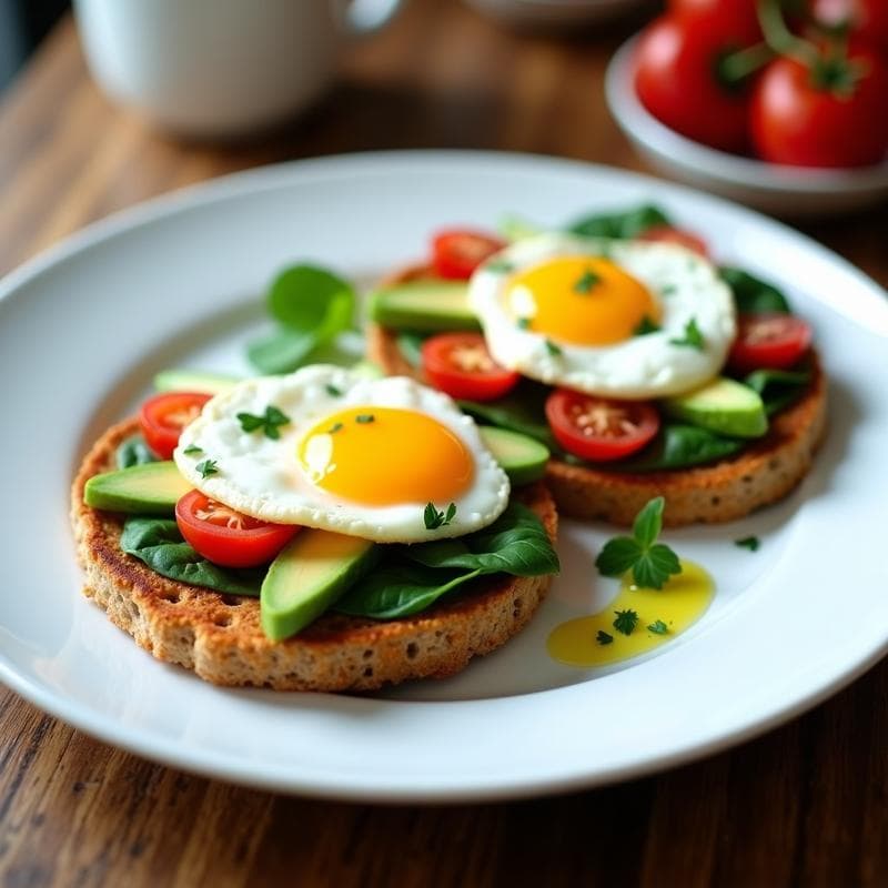 Tostadas de Avena con Huevos Pochos: Receta en Airfryer sin Voltear y Alta en Proteína