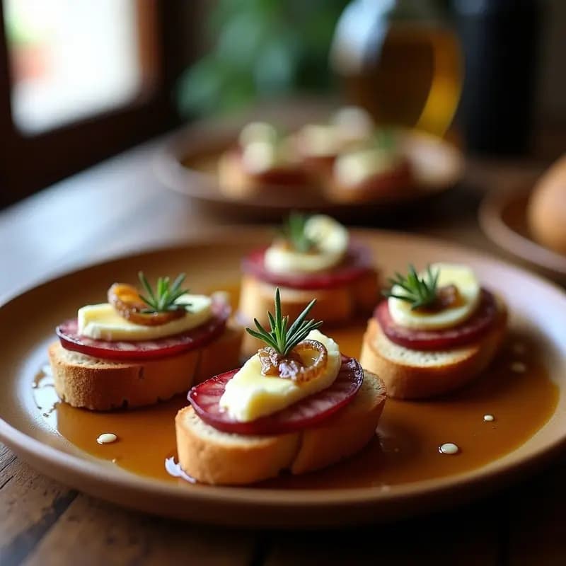 Tostadas de Cogote con Cebolla Caramelizada y Aceite de Trufa: Receta Gourmet en 20 Minutos