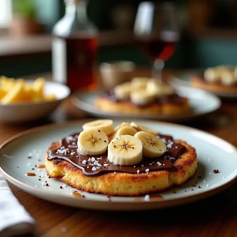 Tostadas de Pan de Plátano con Caviar de Chocolate y Sal Marina: Desayuno de Influencer
