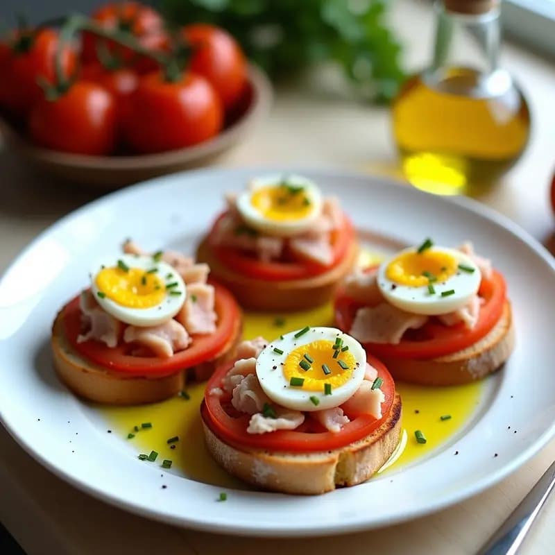 Tostadas de Pan con Tomate, Aceite y Atún: Receta Catalana Rápida y Nutritiva