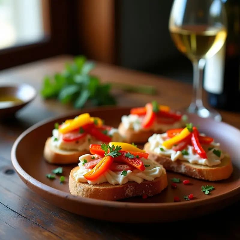 Tostas de Pan con Ventresca y Pimientos Asados: Receta de Bar en Casa