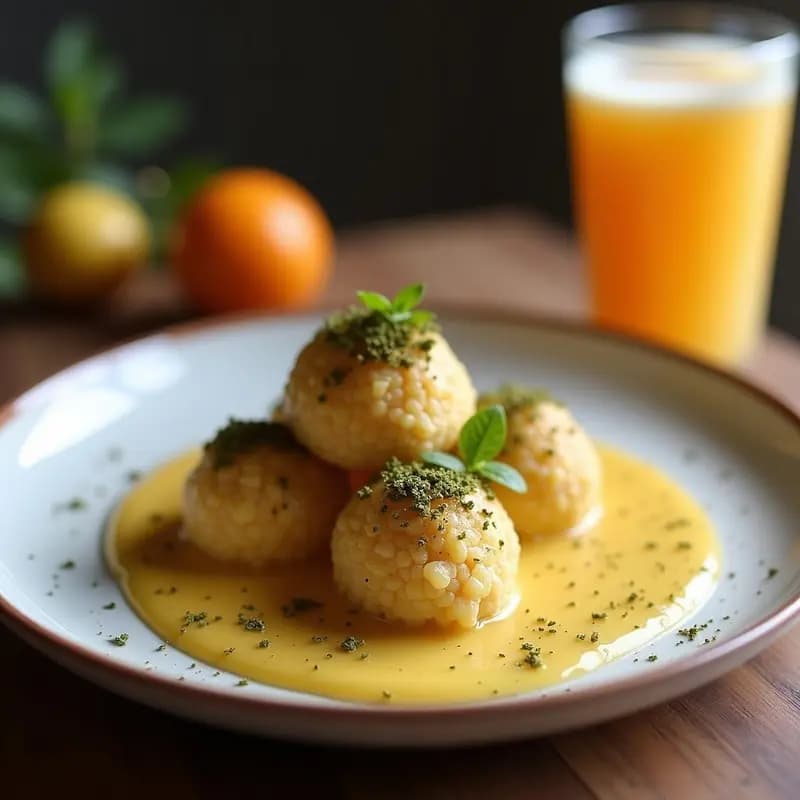 Trufas de Cacao y Naranja con Cobertura de Pistacho: Postre Belga Sin Azúcar