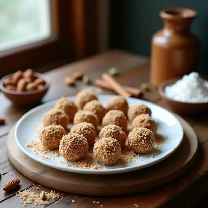 Trufas de Dátiles y Almendra con Especias de Canela y Cardamomo: Postre Marroquí Sin Azúcar
