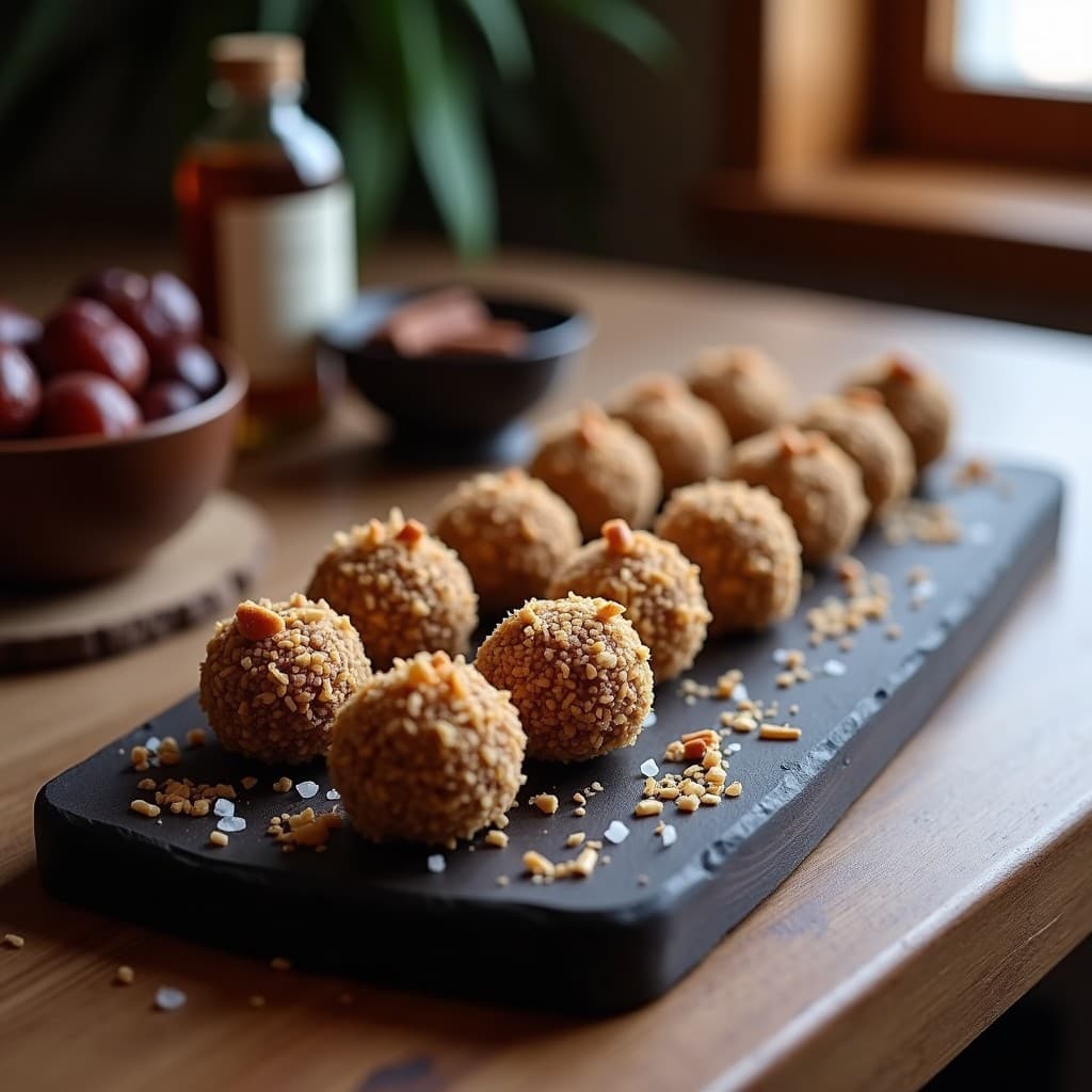 Trufas de Dátiles y Nueces de Pecana: Postre Keto Sin Horno en 10 Minutos