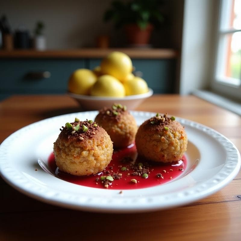Trufas de Dátiles y Pistacho con Recubrimiento de Cacao y Pimienta Rosa: Postre Árabe Keto