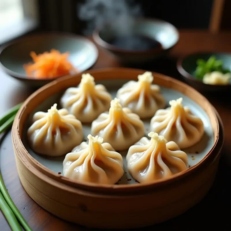 Xiaolongbao de Cerdo y Jengibre: Receta China Tradicional en Vaporera con Caldo Gelatinizado