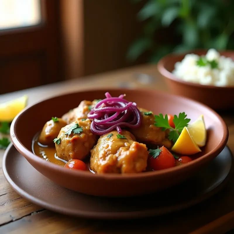 Yassa de Pollo con Cebolla Caramelizada: Receta Senegalesa en Olla Express